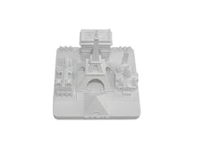 Load image into Gallery viewer, Paris City Skyline 3D Model Landmark Replica Square Matte White 4 ½ Inches