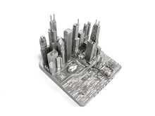 Load image into Gallery viewer, Chicago City Skyline Landmark 3D Model Silver 4 1/2 inches 1026
