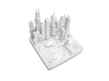 Load image into Gallery viewer, Chicago City Skyline Landmark 3D Model Matte White 4 1/2 Inches 1025