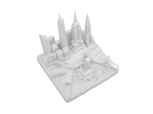 Load image into Gallery viewer, New York City Skyline 3D Model Landmark Replica Square Matte White 4 1/2 Inches