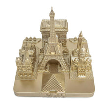 Load image into Gallery viewer, Paris City Rose Gold Skyline 3D Model Landmark Square Replica 4 1/2 inches