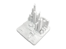 Load image into Gallery viewer, Chicago City Skyline Landmark 3D Model Matte White 4 1/2 Inches 1025