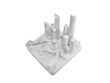Load image into Gallery viewer, Shanghai City Skyline Landmark 3D Model Matte White 4 1/2 Inches 1034