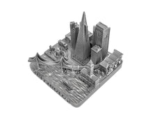 Load image into Gallery viewer, San Francisco City Skyline Landmark 3D Model Silver 4 1/2 Inches 1029