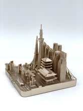 Load image into Gallery viewer, Tokyo Japan City Rose Gold Skyline Landmark 3D Model 4 1/2 inches