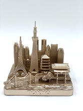 Load image into Gallery viewer, Tokyo Japan City Rose Gold Skyline Landmark 3D Model 4 1/2 inches