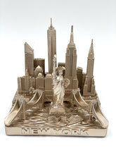 Load image into Gallery viewer, New-York-City-Rose-Gold-Skyline-3D-Model-Landmark-Square-Replica.jpg