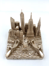 Load image into Gallery viewer, New York City Rose Gold Skyline 3D Model Landmark Square Replica 4 1/2 inches