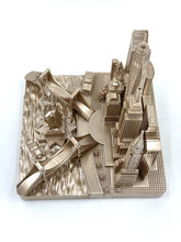 Load image into Gallery viewer, New York City Rose Gold Skyline 3D Model Landmark Square Replica 4 1/2 inches