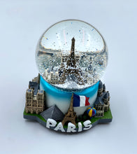 Load image into Gallery viewer, Paris Musical Snow Globe 5 1/2"