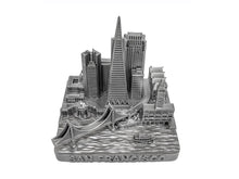 Load image into Gallery viewer, San Francisco City Skyline Landmark 3D Model Silver 4 1/2 Inches 1029