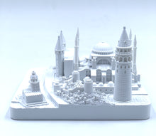 Load image into Gallery viewer, Copy of Istanbul City Skyline 3D Model Landmark Replica Square Matte White 4 1/2 Inches
