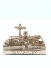 Load image into Gallery viewer, Jerusalem Skyline 3D Model Landmark Replica Square Gold 4 1/2 Inches
