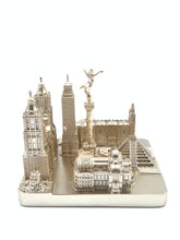Load image into Gallery viewer, Mexico City Skyline 3D Model Landmark Replica Square Rose Gold 4 1/2 Inches

