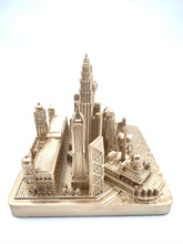 Load image into Gallery viewer, Kuala Lumpur City Skyline 3D Model Landmark Replica Square Rose Gold 4 1/2 Inches
