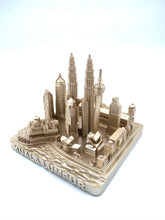 Load image into Gallery viewer, Kuala Lumpur City Skyline 3D Model Landmark Replica Square Rose Gold 4 1/2 Inches
