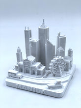 Load image into Gallery viewer, Manila Skyline 3D Model Landmark Replica Square Matte White 4 1/2 Inches

