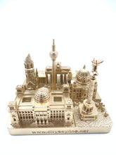 Load image into Gallery viewer, Berlin City Skyline 3D Model Landmark Replica Square Rose Gold 4 1/2 Inches

