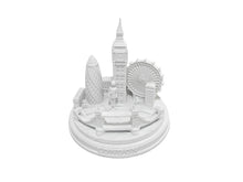 Load image into Gallery viewer, London City Skyline 3D Model Round Matte White 5 1/2 Inches
