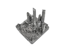 Load image into Gallery viewer, Shanghai City Skyline Landmark 3D Model Silver 4 1/2 Inches 1036
