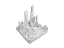 Load image into Gallery viewer, Shanghai City Skyline Landmark 3D Model Matte White 4 1/2 Inches 1034
