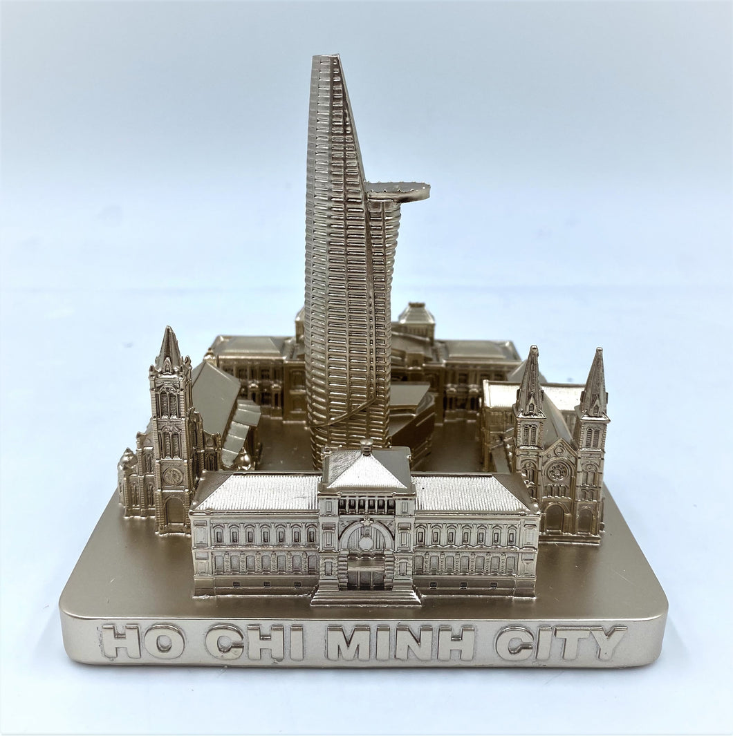 Ho Chi Minh City Skyline 3D Model Rose Gold 4.5 Inches