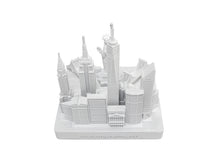 Load image into Gallery viewer, New York City Skyline 3D Model Landmark Replica Square Matte White 4 1/2 Inches
