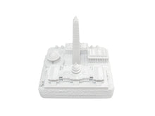 Load image into Gallery viewer, Washington DC Matte White Skyline Landmark 3D Model 4 1/2 inches
