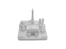 Load image into Gallery viewer, Paris City Skyline 3D Model Landmark Replica Square Matte White 4 ½ Inches
