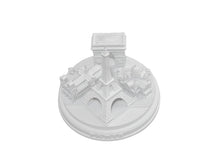 Load image into Gallery viewer, Paris City Matte White Skyline 3D Model Landmark Round Replica 5 1/2 inches
