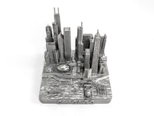 Load image into Gallery viewer, Chicago City Skyline Landmark 3D Model Silver 4 1/2 inches 1026

