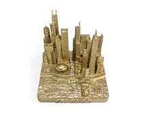 Load image into Gallery viewer, Chicago City Rose Gold Skyline Landmark 3D Model 4 1/2 inches

