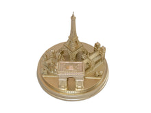 Load image into Gallery viewer, Paris City Skyline 3D Model Landmark Replica Round Rose Gold 5 ½ Inches
