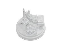 Load image into Gallery viewer, Paris City Matte White Skyline 3D Model Landmark Round Replica 5 1/2 inches
