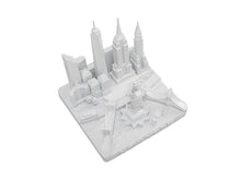 Load image into Gallery viewer, New York City Skyline 3D Model Landmark Replica Square Matte White 4 1/2 Inches
