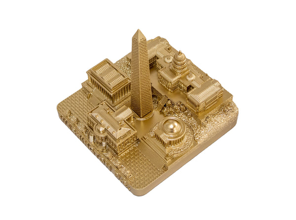 Washington DC Rose Gold Skyline Landmark 3D Model 4 1/2 inches