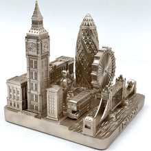 Load image into Gallery viewer, London City Skyline 3D Model Landmark Replica Square Rose Gold 4 ½ Inches
