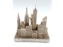 Load image into Gallery viewer, New York City Rose Gold Skyline 3D Model Landmark Square Replica 4 1/2 inches
