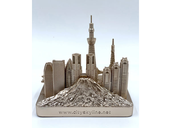 Tokyo Japan City Rose Gold Skyline Landmark 3D Model 4 1/2 inches