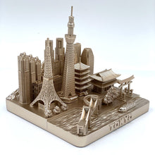 Load image into Gallery viewer, Tokyo Japan City Rose Gold Skyline Landmark 3D Model 4 1/2 inches
